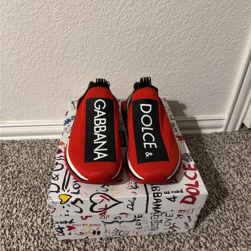 Dolce & Gabbana Red Sneakers